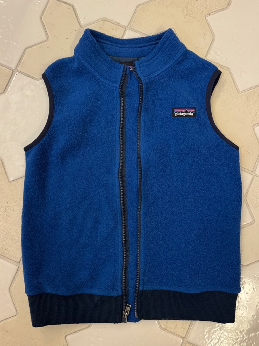 Patagonia Kids Blue Fleece Vest - 5T